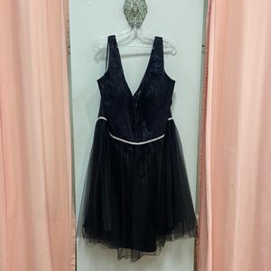 Sydney’s Closet Black Lace Short Dress